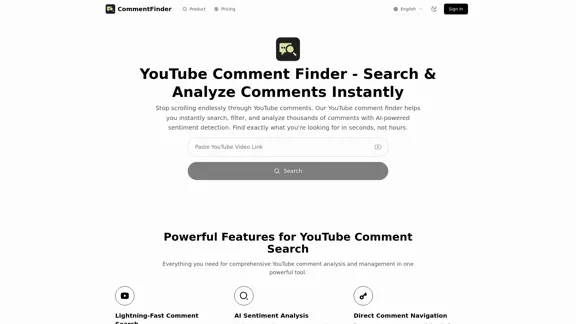 YouTube Comment Finder - Kommentare schnell suchen und analysieren
