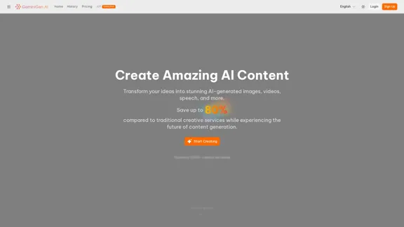 GeminiGen AI - Plateforme de génération de contenu AI multimodal