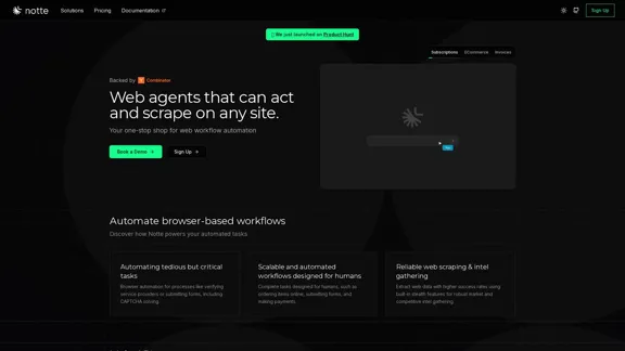 Notte - Le cadre de navigateur pour les agents IA