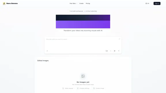 Nano Banana AI - 免費高級自然語言圖像編輯器