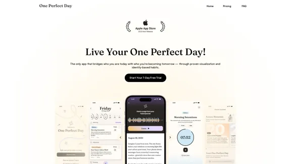 One Perfect Day - Aplicativo de Visualização