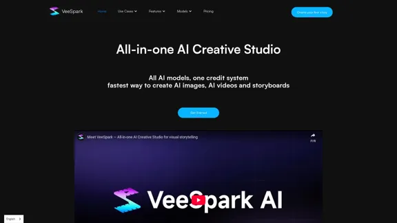 VeeSpark - All-in-One KI Kreativstudio für visuelles Geschichtenerzählen