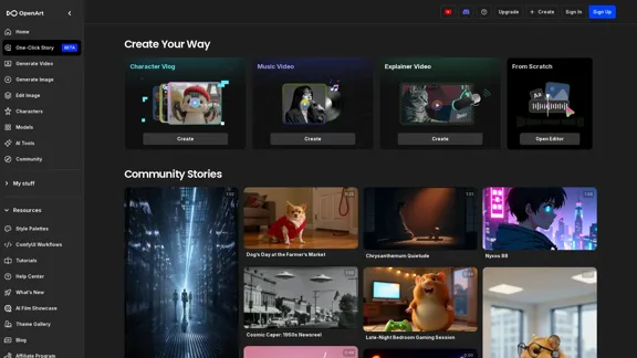 One-Click AI Video Story Maker - Effortlessly turn your ideas into engaging video stories.