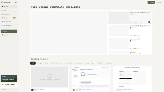 YouWare - Primeira Comunidade de Codificação AI Onde Criadores Constróem