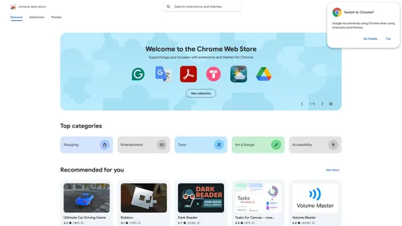 Chrome Web Store - Enhance your browser with new features