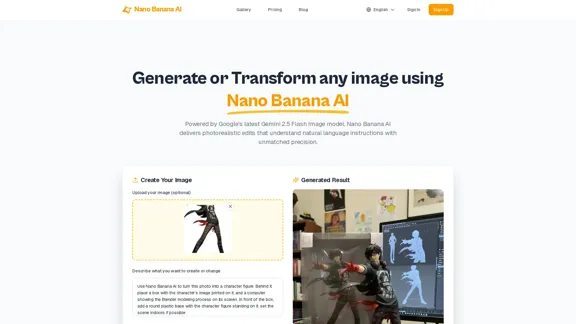Nano Banana AI - 高度な画像生成および編集ツール