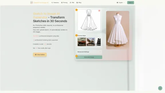 Sketch to Image AI Генератор - Бесплатное преобразование рисунка в изображение
