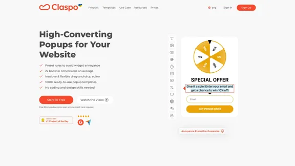 Claspo - Constructor de Popups para Aumentar Tus Ventas