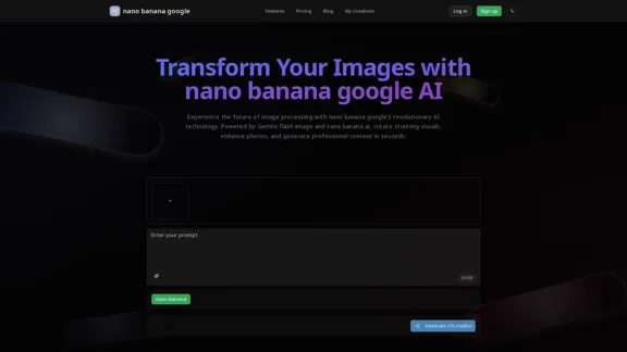 nano banana google - Платформа обработки изображений на основе ИИ