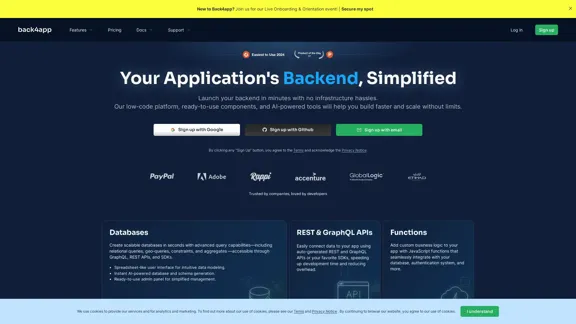 Your Application's Backend - Made Easy