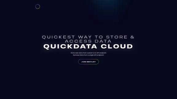 QuickData Cloud - Самое быстрое хранилище данных и API