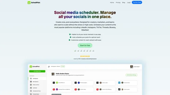 Schedpilot - Scheduler for social media accounts