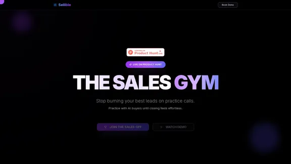 Sellible - Accelerate Sales Reps Training by 50% with AI Role-Play