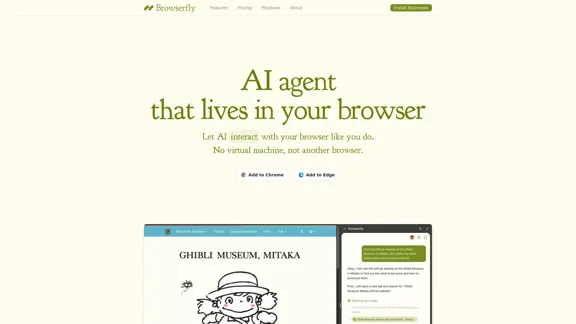 Browserfly - 生活在您瀏覽器中的 AI 代理人 Browserfly - 生活在您瀏覽器中的 AI 代理人