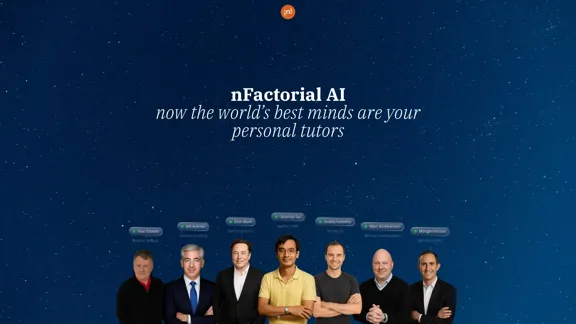 nFactorial AI | Appels Zoom avec les meilleurs esprits du monde comme vos tuteurs personnels
