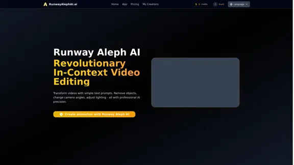 Runway Aleph AI - AI Video Editor Runway Aleph AI - AI Video Editor