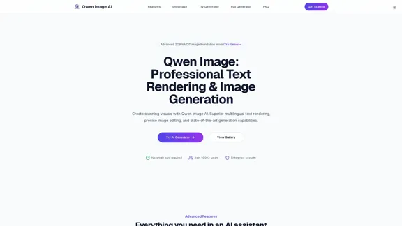 Qwen Image AI - Geração Avançada de Texto e Edição Profissional de Imagens