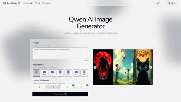Qwen Image AI - KI-Bildgenerator mit Textdarstellung