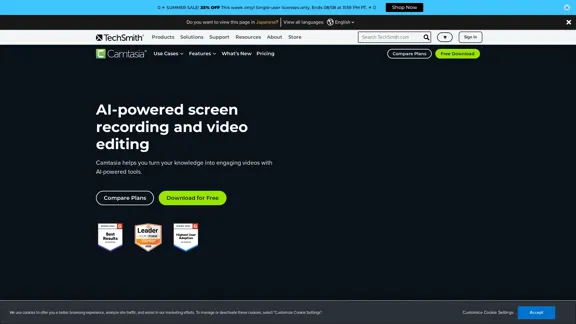 Camtasia - Gravador de Tela Gratuito e Editor de Vídeo