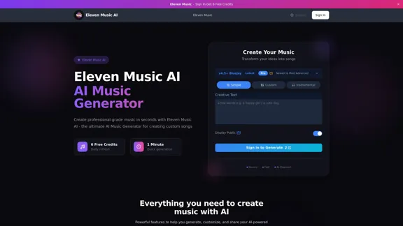Eleven Music AI - Gerador de Música com IA facilitado Eleven Music AI - Gerador de Música com IA facilitado