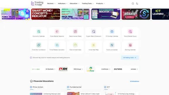 TradingFinder - Образование по Форексу и Криптовалютам с торговыми инструментами и индикаторами