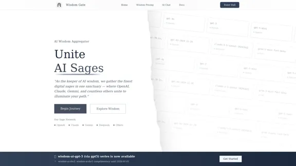 Wisdom Gate - A interface unificada para LLMs