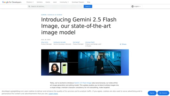 Gemini 2.5 Flash Image - Un puissant nouveau modèle de génération et d'édition d'images.