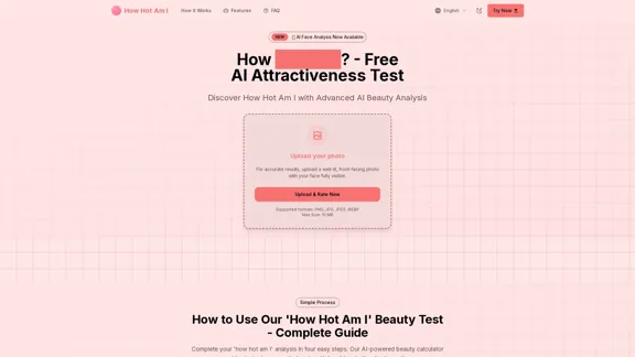 How Hot Am I ? - Test de beauté AI gratuit et évaluation de l'attractivité