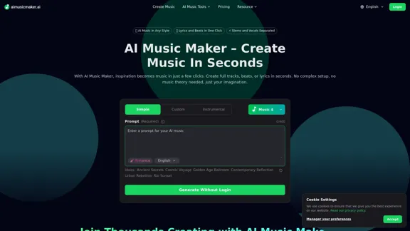 AI Music Maker - Effortlessly Create Music with AI