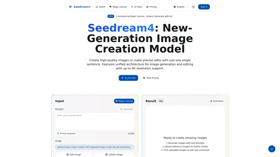 Seedream4 - Éditeur d'images AI pour un montage d'images sans effort