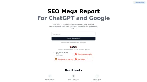 SEO Mega Report - Analyse SEO complète