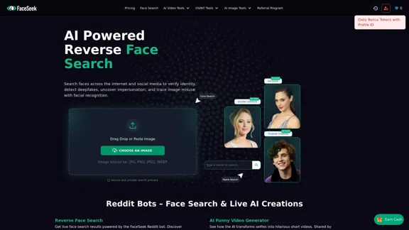 FaceSeek - Recherche d'identité avancée