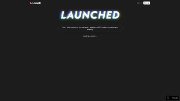Lovable Launched