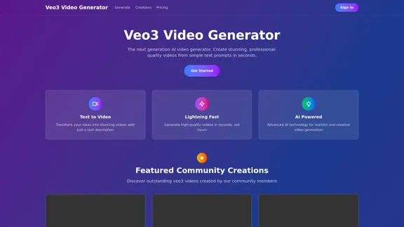 Veo3 Video Generator - Plataforma de Geração de Vídeos com Tecnologia de IA