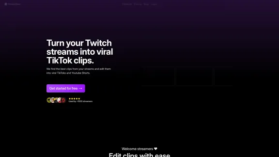 StreamGen - Twitch Clip Creator for TikTok and YouTube
