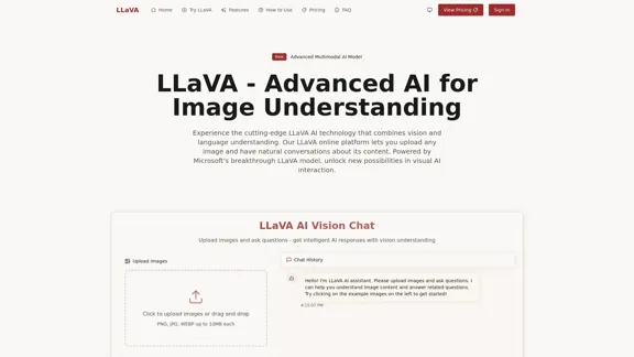 LLaVA - Modèle d'IA pour la compréhension visuelle