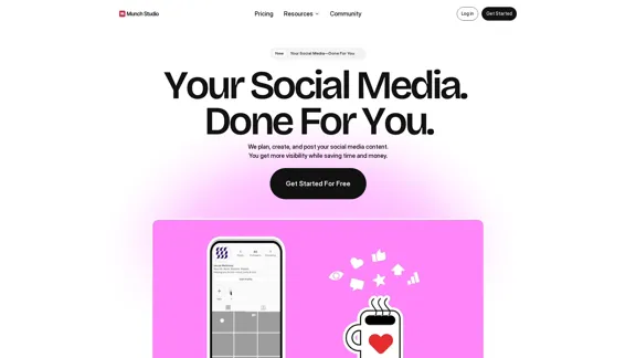 Munch Studio - Social Media for Business, Handled for You