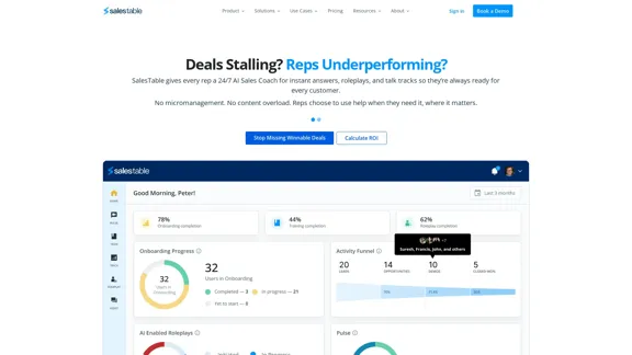 人工智慧驅動的銷售促進平台 | SalesTable