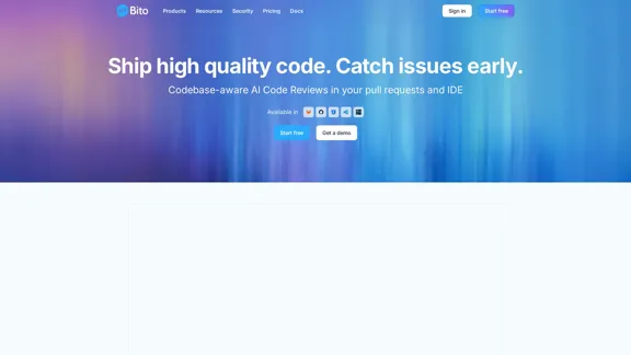 Bito - AI Code Reviews tailored for contemporary development teams