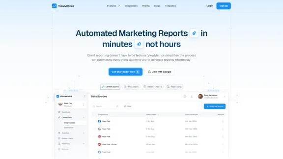 ViewMetrics - 自動化分析與行銷報告，為您的客戶服務