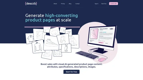 Descrb - Générer des pages produits à fort taux de conversion à grande échelle