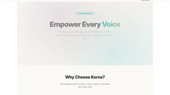 Korna.io - Give Power to Every Voice