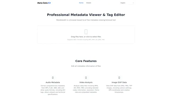 MetaDataKit - View and Remove Metadata for Images, Audio, Video, and Files