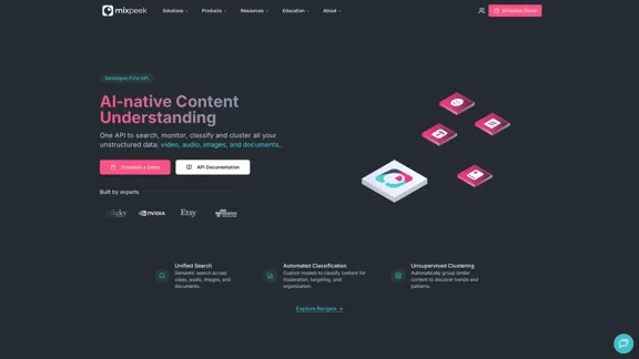 Mixpeek - El almacén de datos multimodal para desarrolladores