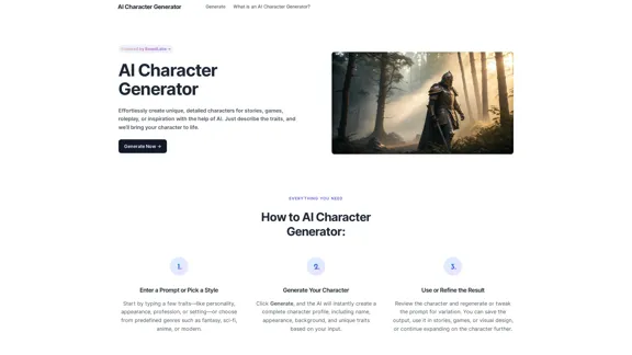 AI Character Generator