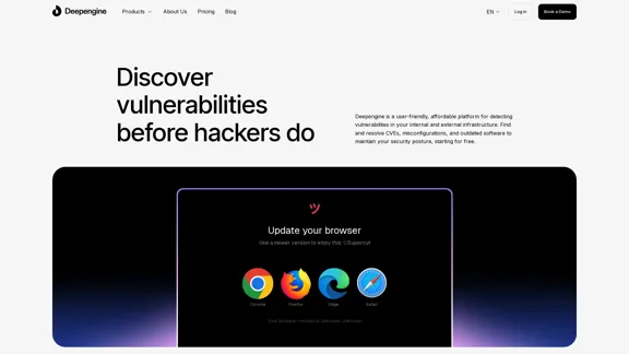 Home | Deepengine – a single platform for discovering and managing vulnerabilities