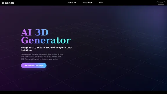 Gen3D - Instantly create stunning 3D models