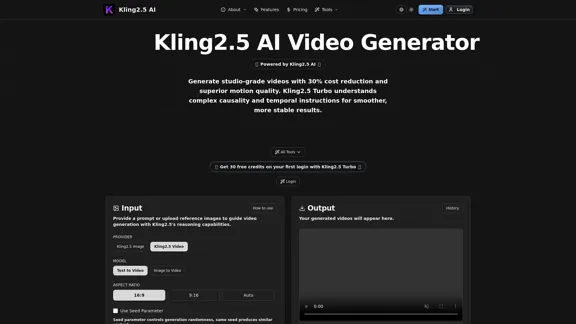 Kling 2.5 - AI Image and Video Creator