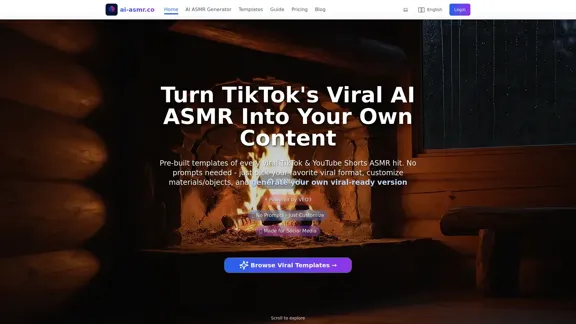 AI ASMR Generator - Instantly Create Viral Videos