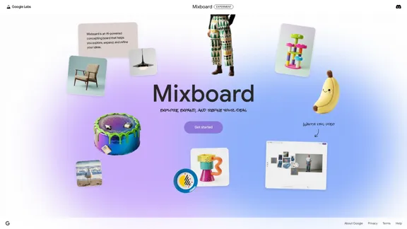 An AI tool from Google Labs to visualize and refine your ideas. Create interactive inspiration boards by combining images and text: visual AI brainstorming, editing with Nano Banana, and idea generation for creative or professional projects.